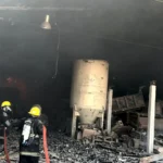 Se incendió un galpón cerca de la ruta 1003